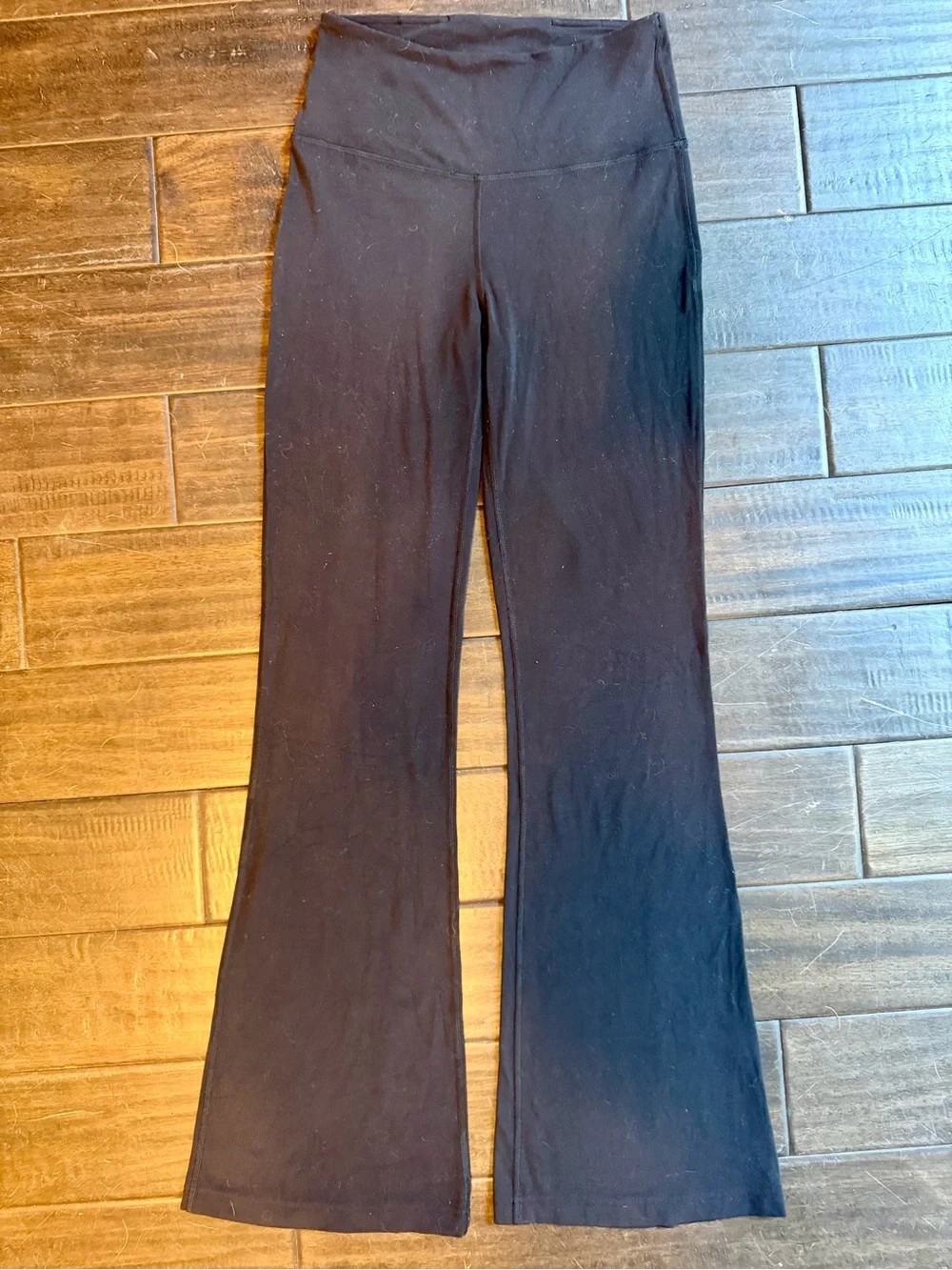 Lululemon Groove Nulu Super-High-Rise Flared Black Pants Leggings Size 6 LW5FG2S - Picture 8 of 9